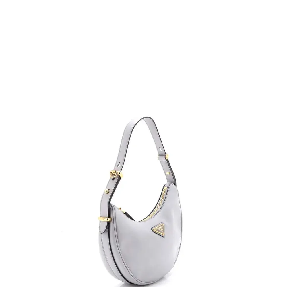 Prada Arque Half Moon Hobo Leather #239622P25B - Picture 2 of 6